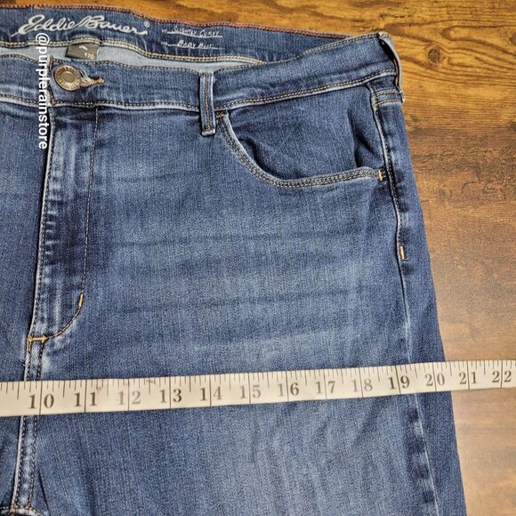 Eddie Bauer Jeans 20 T Slightly Curvy Baby Boot High Rise Medium Wash Western - Picture 8 of 13